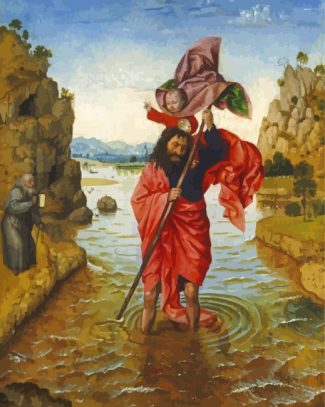 Saint Christopher Of Lycia Diamond Painting