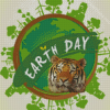 Tiger Earth Day Diamond Painting