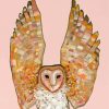 Abstract Barn Owl Wings Diamond Painting