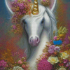 White Unicorn Angel Diamond Painting