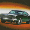 Green 1968 Dodge Charger Diamond Painting