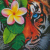 Tropical Floral Tiger Diamond Painting