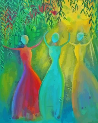 Abstract Women Dancing Diamond Painting