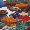 Bangkok Floating Market Diamond Painting