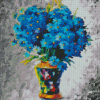 Blue Bunch Flowers Diamond Painting
