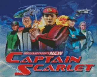 Captain Scarlet And The Mysterons Poster Diamond Painting
