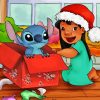 Christmas Stitch And Lilo Diamond Painting