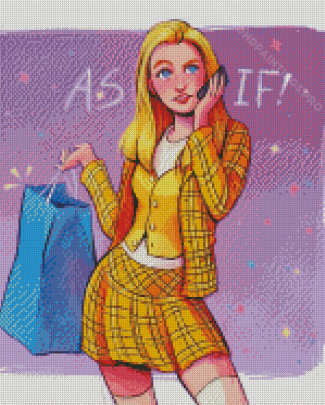 Clueless As If Character Art Diamond Painting