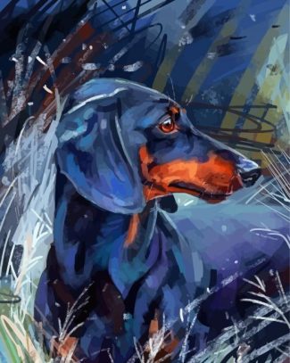 Dachshund Dog Diamond Painting