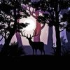Deer In Moonlight Diamond Painting