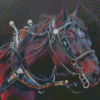 Draft Horse Head Art Diamond Painting
