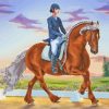 Dressage Horse Sport Diamond Painting