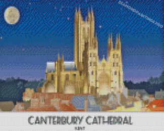 England Canterbury Cathedral Poster Diamond Painting