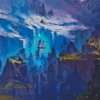 Fantasy Art Forest Castle Diamond Painting