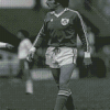 Footballer Steve Heighway Black And White Diamond Painting