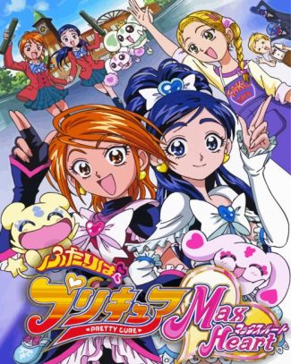 Futari Wa Pretty Cure Anime Poster Diamond Painting