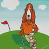 Golf Dog Diamond Painting