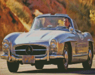 Mercedes Sl 300 On Road Diamond Painting