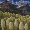 Mountains Beargrass Plants Diamond Painting