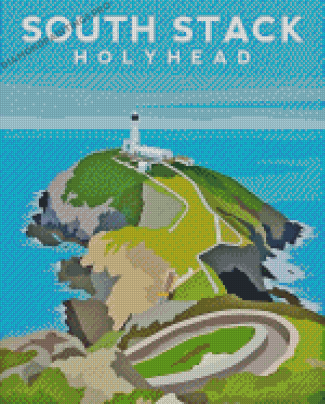 South Stack Island Poster Diamond Painting