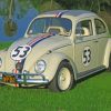 The Love Bug Herbie Car Diamond Painting
