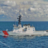 United States Coast Guard In The Ocean Diamond Painting