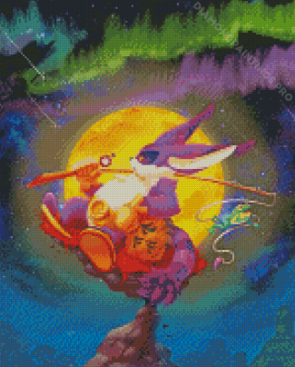 Aesthetic Big The Cat From Sonic Diamond Painting
