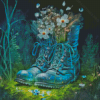 Aesthetic Floral Boot Diamond Painting