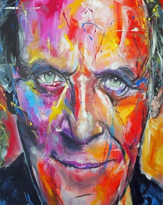 Colorful Face Anthony Hopkins Art Diamond Painting