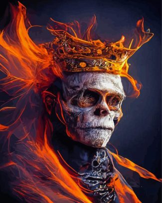 Skeleton King Diamond Painting