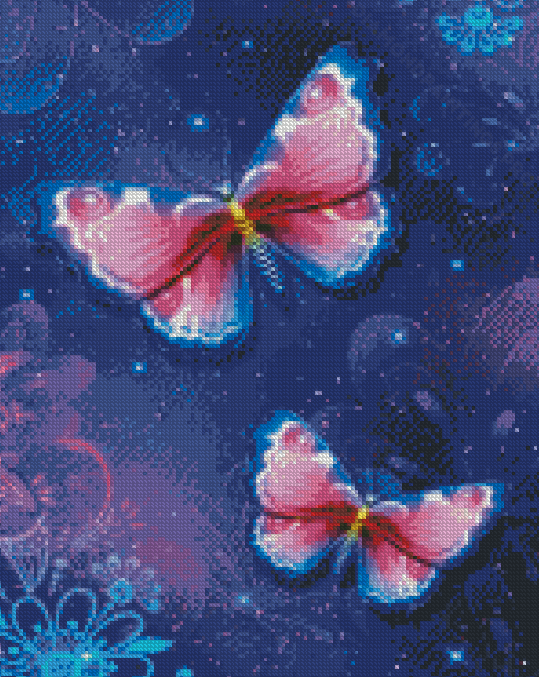 Cool Purple Butterfly Diamond Painting