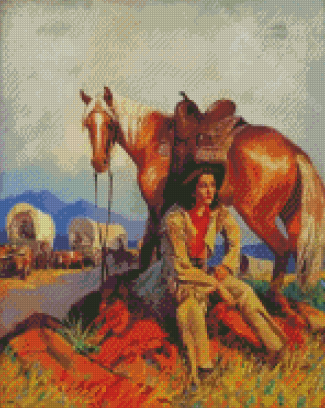Cowgirl Art Diamond Painting