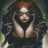 Devil Lady And Snakes Diamond Painting