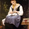 Girl Sewing William Adolphe Bouguereau Diamond Painting