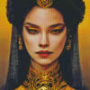 Gothic Golden Lady Diamond Painting