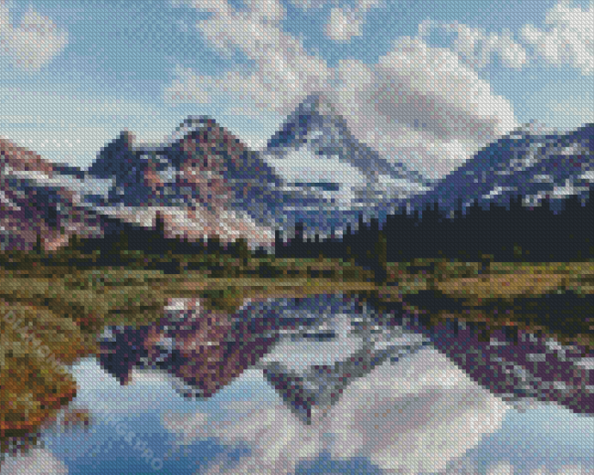 Mountains Assiniboine Landscape Diamond Painting