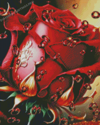 Red Rose Diamond Painting