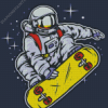 Aesthetic Skater Astronaut Diamond Painting