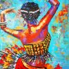 African Dancer Girl Art Diamond Painting
