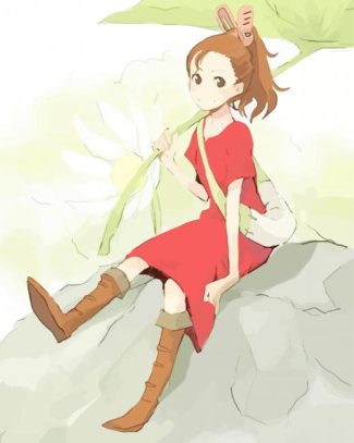 Arrietty Anime Girl Diamond Painting