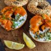 Bagel With Cream Cheese And Salmon Diamond Painting