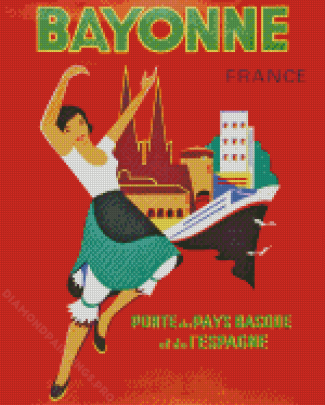 Bayonne France Poster Diamond Painting
