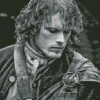 Black And White Outlander Jamie Diamond Painting