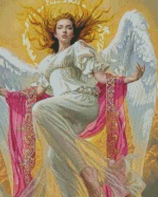 Blonde Angel Diamond Painting