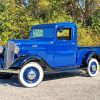 Blue 1936 Chevrolet Truck Diamond Painting