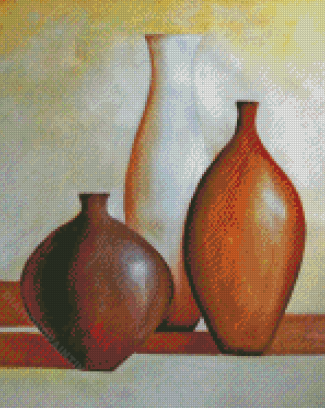 Brown Vase Diamond Painting