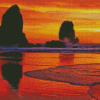 Cannon Beach Oregon Sunset Diamond Painting