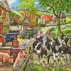 Cows And Pigs In Farm Diamond Painting
