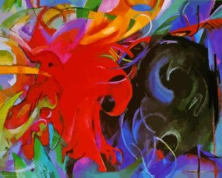Fighting Forms By Franz Marc Diamond Painting
