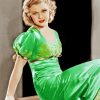 Ginger Rogers Wearing A Green Dress Diamond Painting